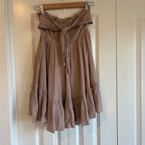 Elegant Brown Women's Dress